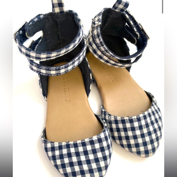 Old Navy Gingham Spring/ Summer Double Velcro Closure Shoes - Picture 3 of 9